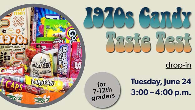 drop-in teen 1970s candy taste test, click for details